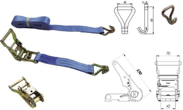 Accéder à la pièce ENSEMBLE D ARRIMAGE 3.7+0.3 M.X3,5 CM. PE 2.000 KG EN12195-2