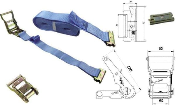 Accéder à la pièce ENSEMBLE D ARRIMAGE 6+0.5 M.X5 CM. PE 2.000 KG. EN 12195-2