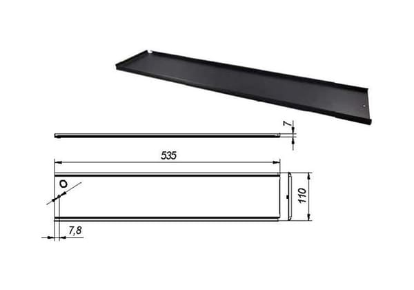 Support de plaque d'immatriculation DA5699