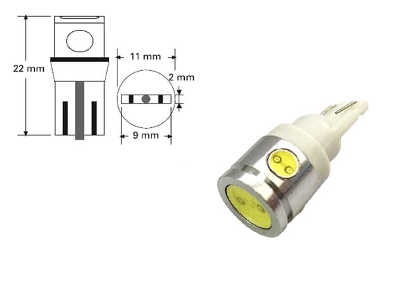 Accéder à la pièce LED 'CANBUS' AMPOULES 12V W5W BLISTER 2 UN.