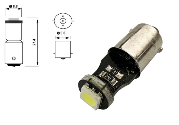 Accéder à la pièce LED 'CANBUS' AMPOULES 12V W5W BLISTER 2 UN.