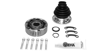 Accéder à la pièce Jeu de Joints, Arbre de Transmission postérieur intérieur