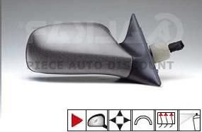 Accéder à la pièce Rétroviseur droit électrique, chauffant à peindre 94->