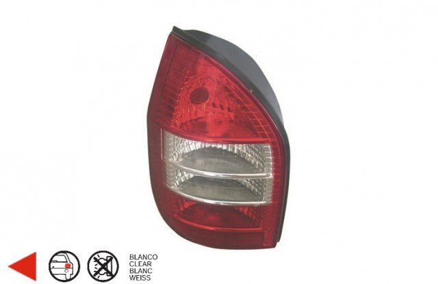 Accéder à la pièce Feu arrière gauche [Rouge - Blanc]