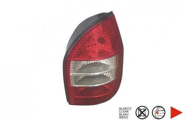 Accéder à la pièce Feu arrière droit  [Rouge - Blanc]