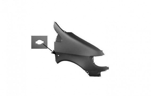 Accéder à la pièce Aile avant droite + trou ovale