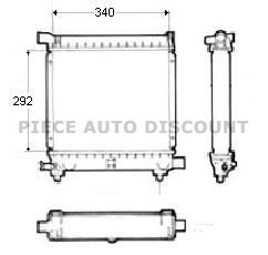 Accéder à la pièce RADIATEUR (1.8L/2.0L/2.3L) ESSENCE SANS CLIM. (292x344x42) 