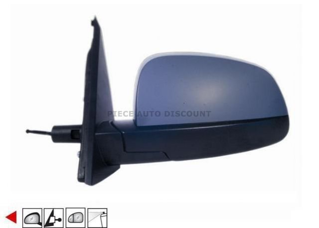 Accéder à la pièce Rétroviseur gauche mécanique à peindre [grand angle]