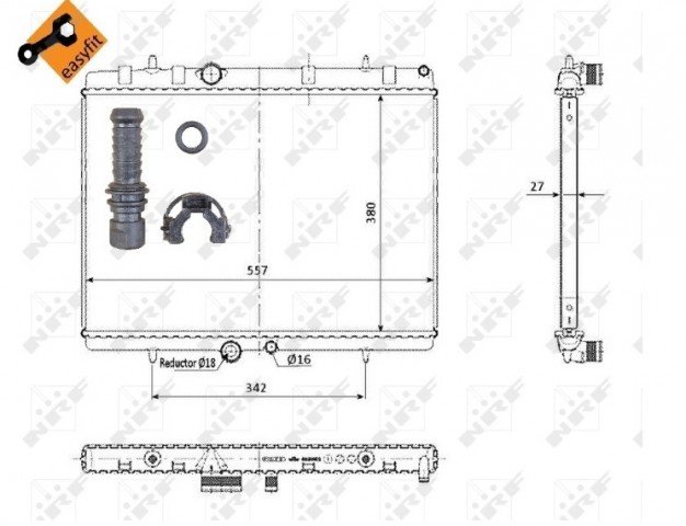 Accéder à la pièce Radiateur  Hdi 110HP