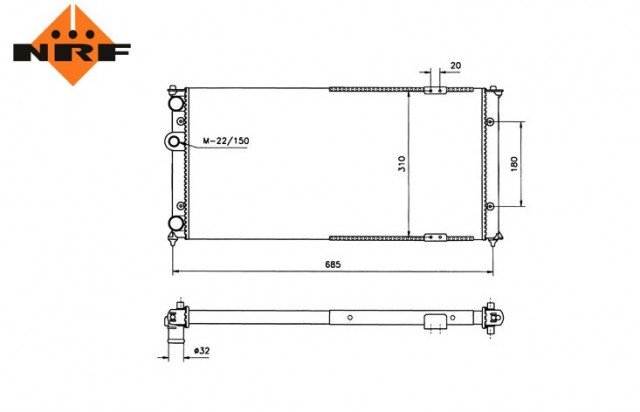 Accéder à la pièce Radiateur 2,0iL16v & 1,9L Tdi