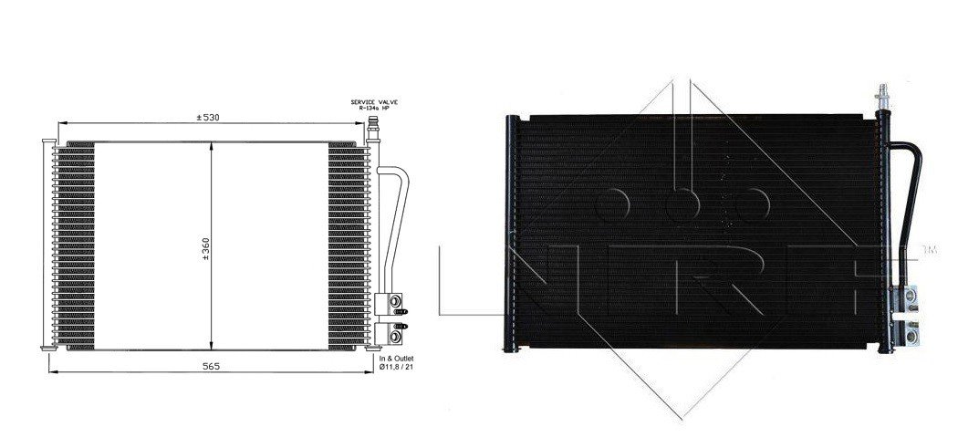 Condenseur de climatisation 1.2L - 1.3L - 1.4L - 1.6L - 1.4L Tdci