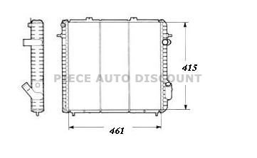 Accéder à la pièce Radiateur 1,9L Diésel