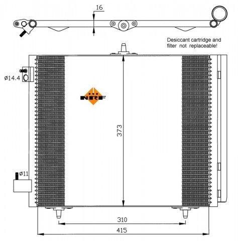 Accéder à la pièce Condenseur de climatisation 1,1L - 1,4L - 1,6L - 1,4L Hdi