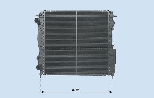 Accéder à la pièce RADIATEUR (1.2L/1,4L ESSENCE RL/RN/RT (E5F/E7F) AVEC CLIM (430x414x23) 