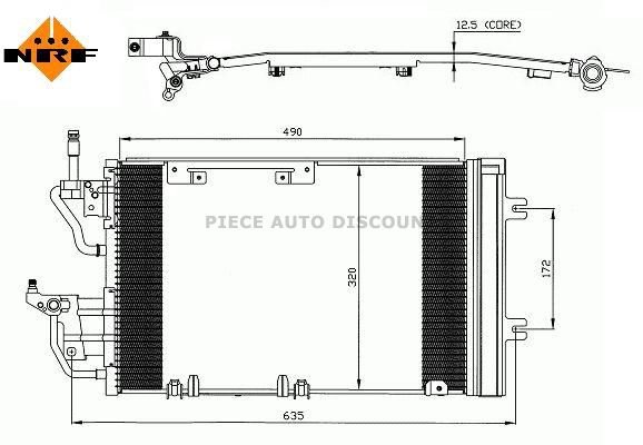 Accéder à la pièce Condenseur de climatisation 1,3L/1,9L CDTi