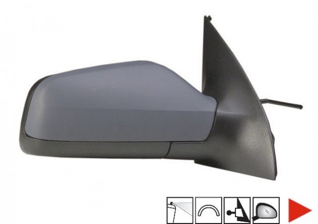 Accéder à la pièce Rétroviseur droit mécanique à peindre