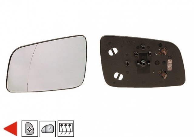 Accéder à la pièce Glace + support rétroviseur gauche chauffant [grand angle]