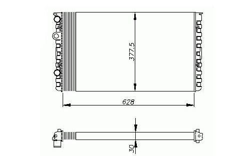 Accéder à la pièce Radiateur 1,0L - 1,4L&16v - 1,6L&16v Gti