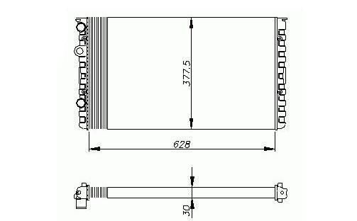 Accéder à la pièce Radiateur 1,0L - 1,4L&16v - 1,6L16v Gti - 1,4L Tdi - 1,7L Sdi