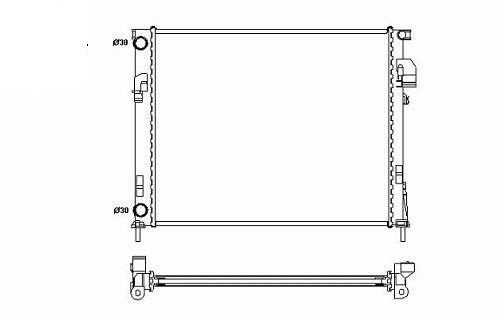 Radiateur 2,0L - 1.9L dCI 80 - dCI 100 - dCI 140 NISSAN PRIMASTAR  pour NISSAN PRIMASTAR Radiateur 2,0L - 1.9L dCI 80 - dCI 100 - dCI 140 NISSAN PRIMASTAR  pour NISSAN PRIMASTAR