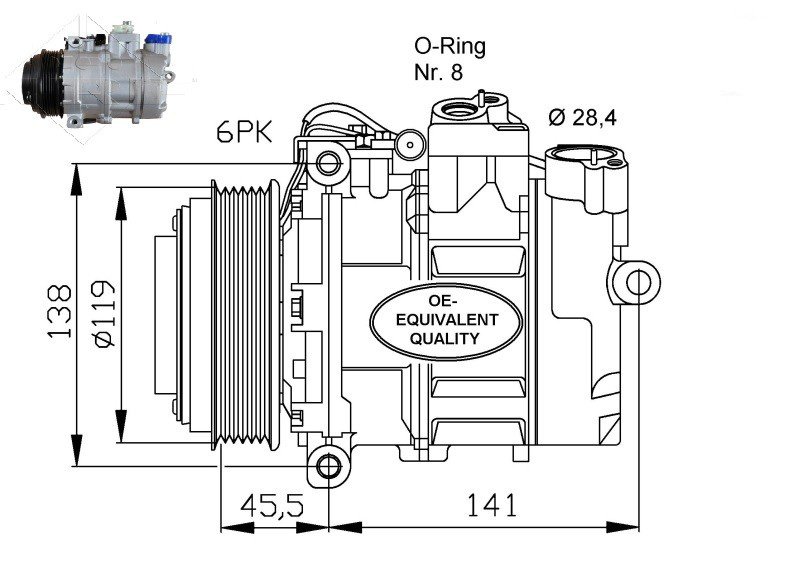 Accéder à la pièce Compresseur de climatisation