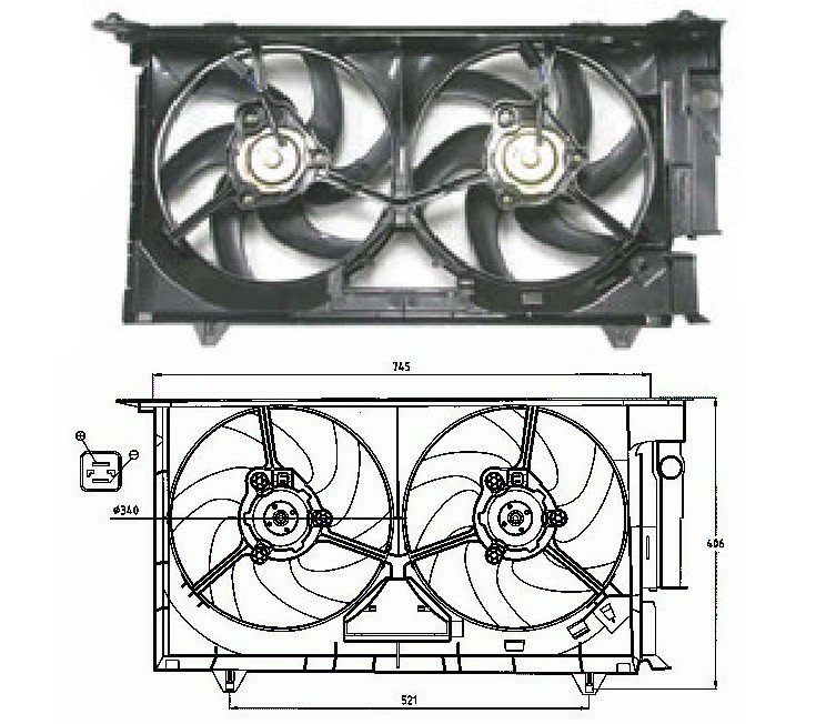 Groupe moto-ventilateur 1.9L diésel