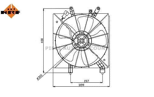 Accéder à la pièce Groupe moto-ventilateur 310mm Accéder à la pièce Groupe moto-ventilateur 310mm