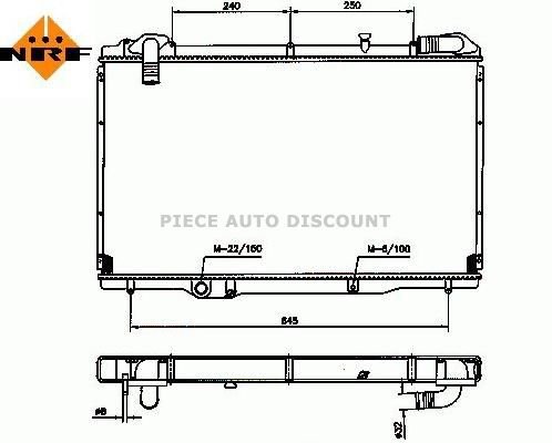 Accéder à la pièce Radiateur 2,2L TD + clim. ->00