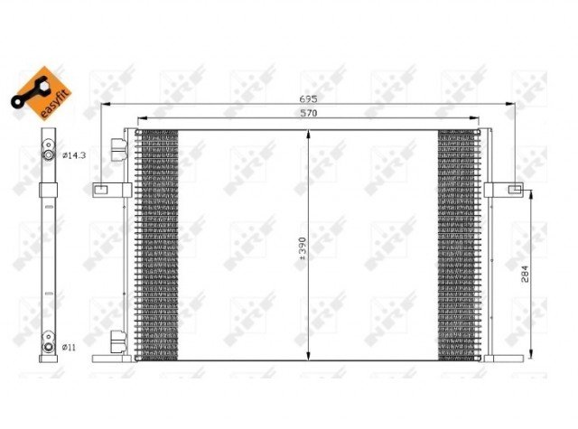 Accéder à la pièce Radiateur 2,2LTD - clim. Accéder à la pièce Radiateur 2,2LTD - clim.