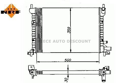 Accéder à la pièce Radiateur  1,3L - 1,3Li