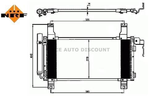 Accéder à la pièce Condenseur de climatisation 1,8Li 16v - 2,0Li 16v - 2,3Li 16v - 2,0L Di