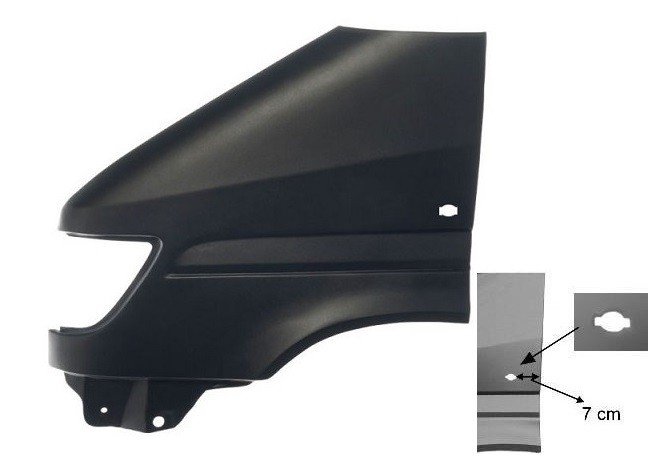 Accéder à la pièce Aile avant gauche 97->