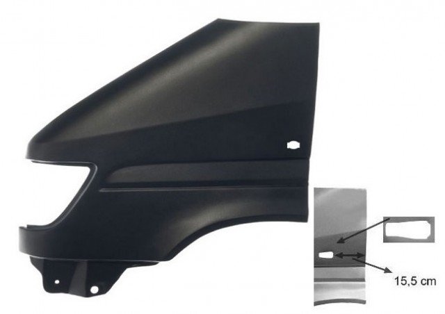 Accéder à la pièce Aile avant gauche ->97