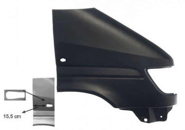 Accéder à la pièce Aile avant droite ->97