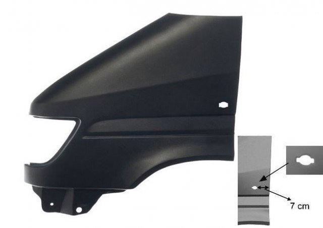 Accéder à la pièce Aile avant gauche 97->