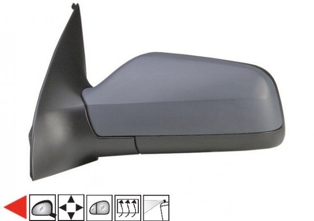 Accéder à la pièce Rétroviseur gauche électrique à peindre, chauffant [grand angle]