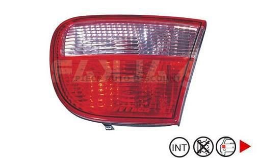 Accéder à la pièce Feu arrière droit intérieur