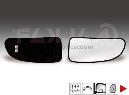 Accéder à la pièce Glace + support rétroviseur chauffant droit (Depuis 2002) [petit] [petit