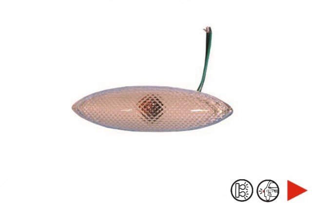 Accéder à la pièce Feu répétiteur aile avant droite blanc