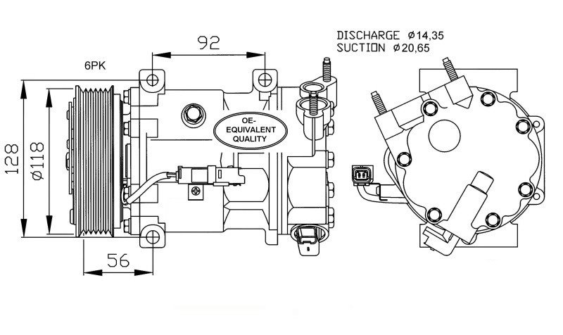 Compresseur de climatisation PEUGEOT 607  pour PEUGEOT 607 Compresseur de climatisation PEUGEOT 607  pour PEUGEOT 607