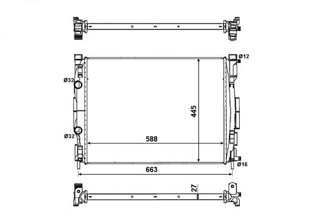 Radiateur 16v et dCi