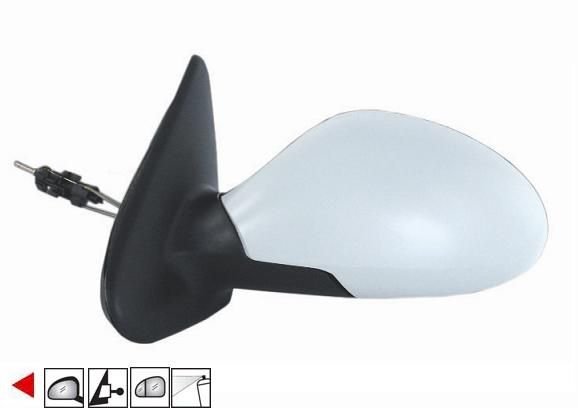 Rétroviseur gauche mécanique à peindre grand angle 02-> SEAT TOLEDO  pour SEAT TOLEDO Rétroviseur gauche mécanique à peindre grand angle 02-> SEAT TOLEDO  pour SEAT TOLEDO