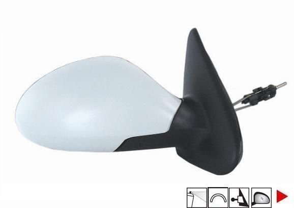 Accéder à la pièce Rétroviseur droit mécanique à peindre 02->