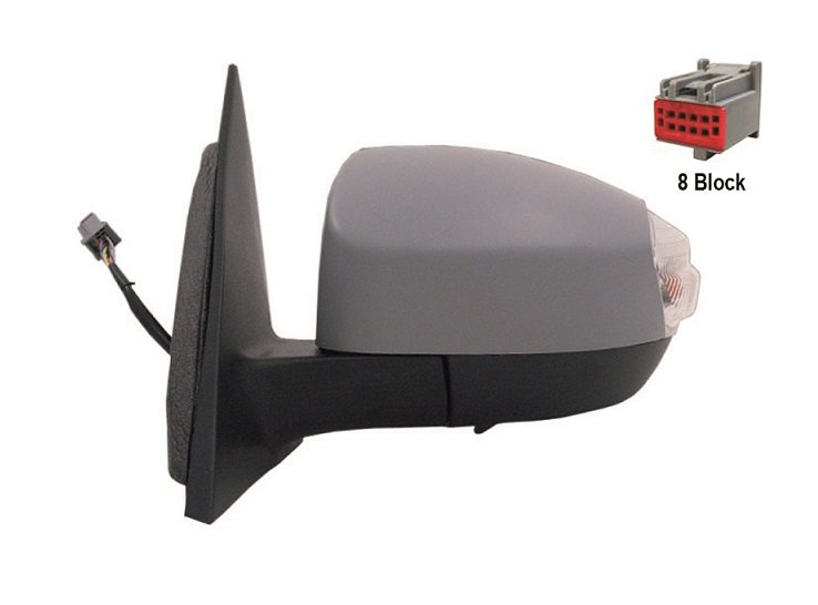 Rétroviseur gauche électrique, chauffant à peindre + clignotant + courtoisie grand angle FORD S-MAX  pour FORD S-MAX Rétroviseur gauche électrique, chauffant à peindre + clignotant + courtoisie grand angle FORD S-MAX  pour FORD S-MAX