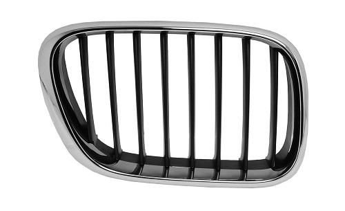 Grille de calandre droite Noire - Chrome