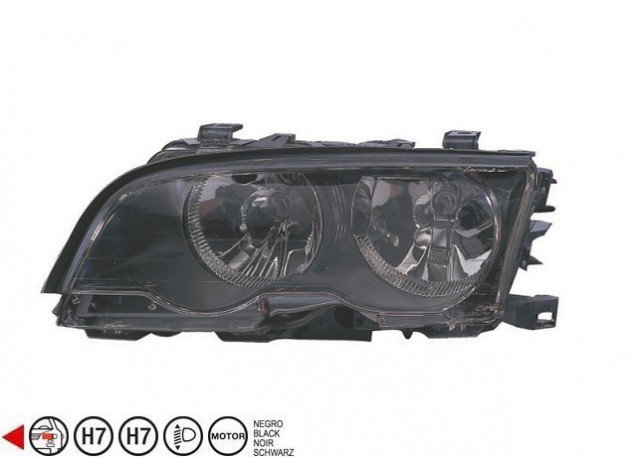 Accéder à la pièce Phare gauche H7+H7 [Noir]