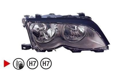 Accéder à la pièce Phare droit H7+H7 [Noir]