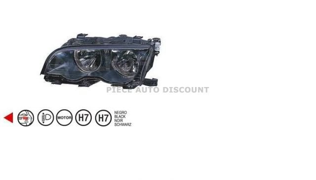 Accéder à la pièce Phare gauche H7+H7 [Noir] ->03