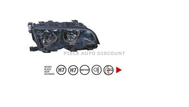 Accéder à la pièce Phare droit H7+H7 [Noir] ->03