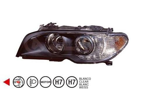 Accéder à la pièce Phare gauche H7+H7 [Noir - Blanc] 03->